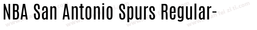 NBA San Antonio Spurs Regular字体转换